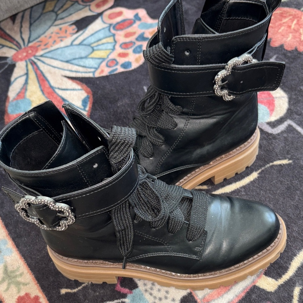 Sam & Libby Women's Samantha Embellished Combat Boot 🥾